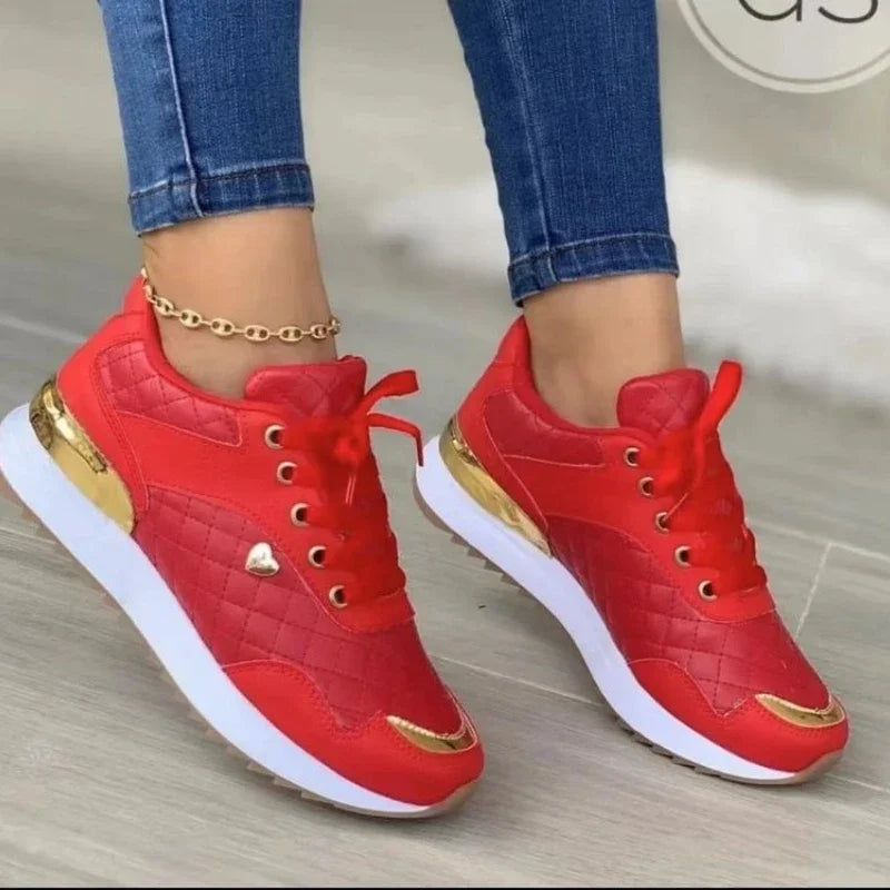 2025 Women's Mesh Sneakers Patchwork Lace Up Flat Shoes for Women Lightweight Female Shoes Classic Versatile Zapatillas De Mujer