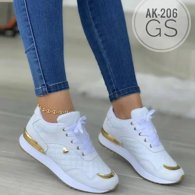 2025 Women's Mesh Sneakers Patchwork Lace Up Flat Shoes for Women Lightweight Female Shoes Classic Versatile Zapatillas De Mujer